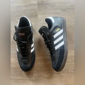 Adidas Samba Black White Gold Men's Sneakers
